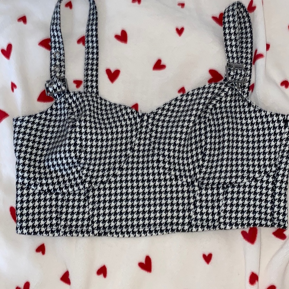black and white tank